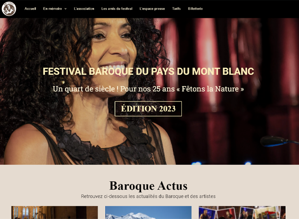 Formation WordPress pour le Festival Baroque du Mont-Blanc